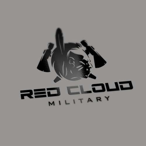 Chief logo with the title 'Red Cloud - Logo Design'