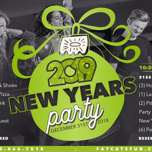 New Year's design with the title 'New Years Flyer'