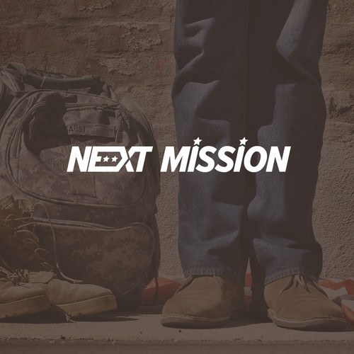 Stationery brand with the title 'Next Mission Logo'
