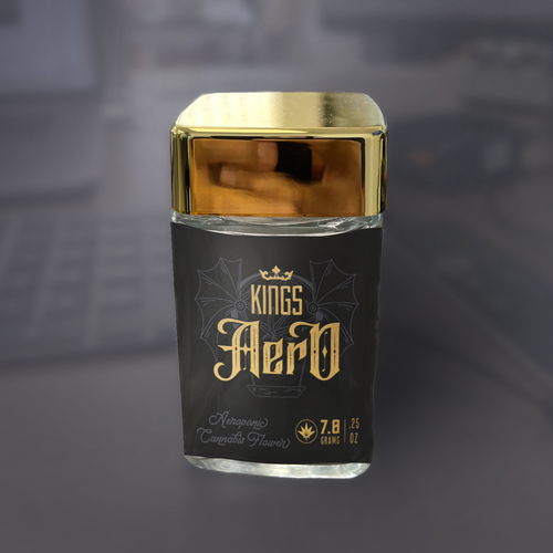 Vintage packaging with the title 'Packaging concept for cannabis brand'