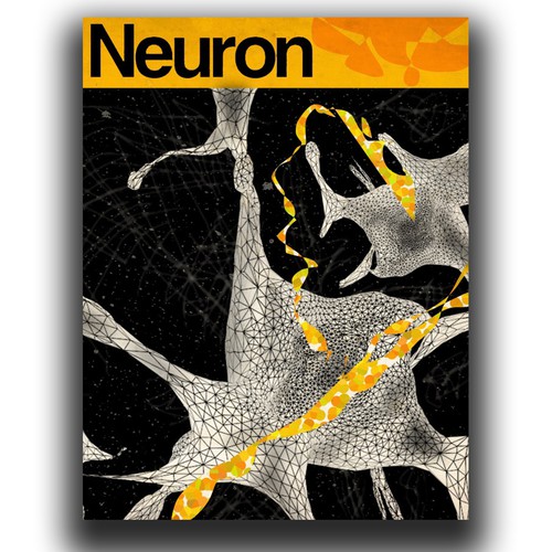 Science artwork with the title 'Neuron'
