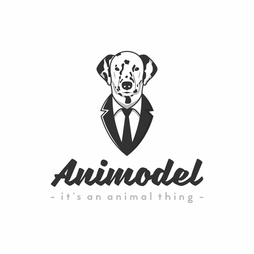 Fantasy logo with the title 'Fun and playful logo concept for Animodel'