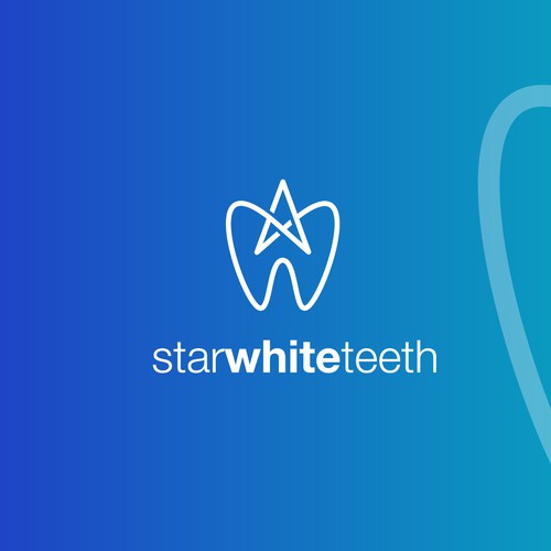 Mouse design with the title 'Logo Concept for a  Teeth Whitening Kit'