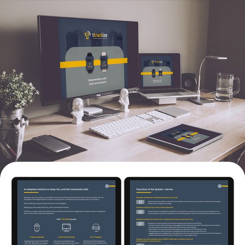 Startup design with the title 'Digital Brochure for tech brand'