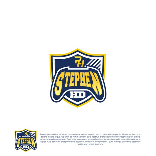 Spain national team logo with the title 'a concept logo for football gaming channel'