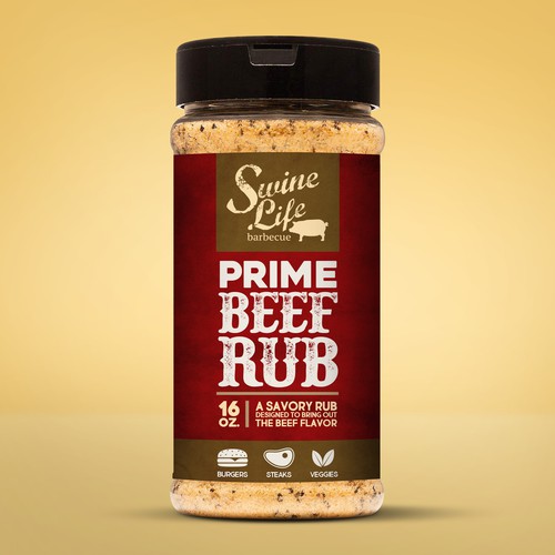 Branding label with the title 'Packaging Design'