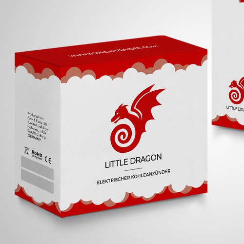 Fire design with the title 'package and Logo design'