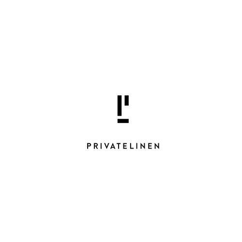 Towel design with the title 'Private Linen'