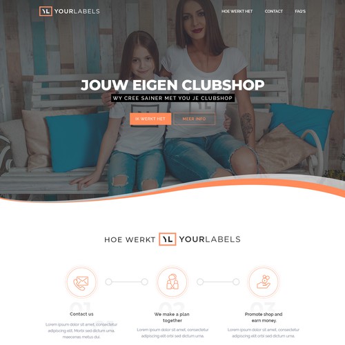 Minimalist website with the title 'We need your masterpiece!'