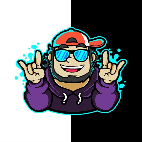 Game illustration with the title 'Twitch Emotes Design'