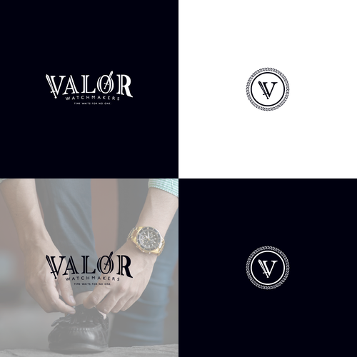 Class logo with the title 'Luxury Logo for a Masculine Watch Company'