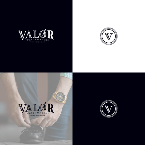 Roller design with the title 'Luxury Logo for a Masculine Watch Company'