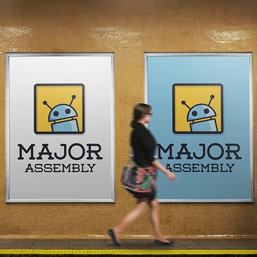 Marketing logo with the title 'Logo design for Major assembly'