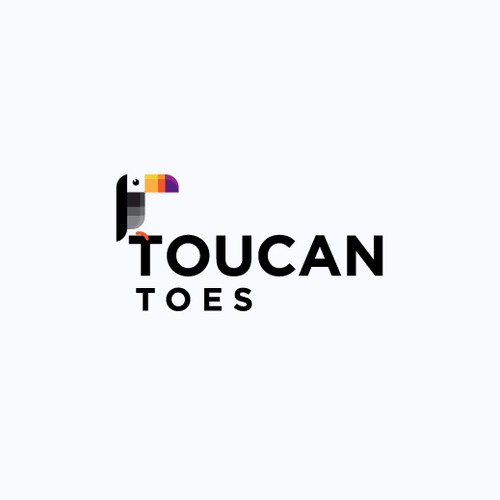 Toucan logo with the title 'Toucan Toes'