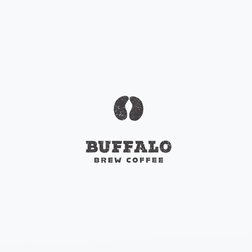 Coffee shop brand with the title 'Buffalo logo'
