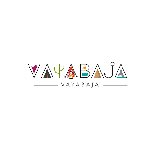 Whale logo with the title 'VayaBaja '