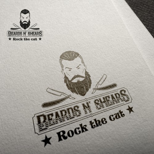 Barber brand with the title 'barber shop logo'