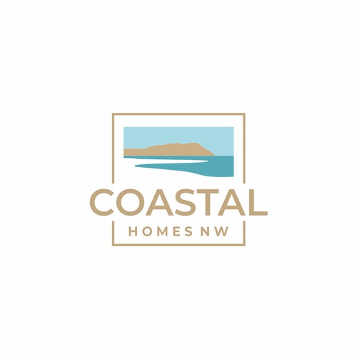 Coastal logo with the title 'Home builder logo'