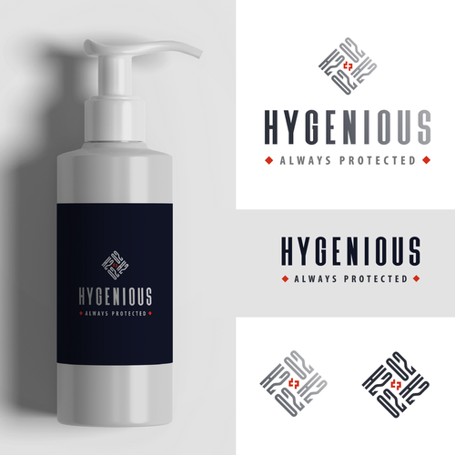 Cosmetology logo with the title 'Original disinfectant logo design'