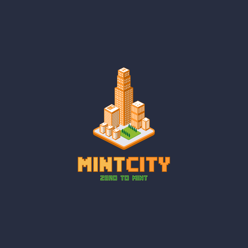 Symmetrical logo with the title 'MintCity'