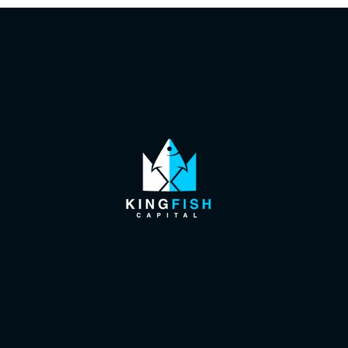 Solid design with the title 'Logo for asset holding company Kingfish Capital.'