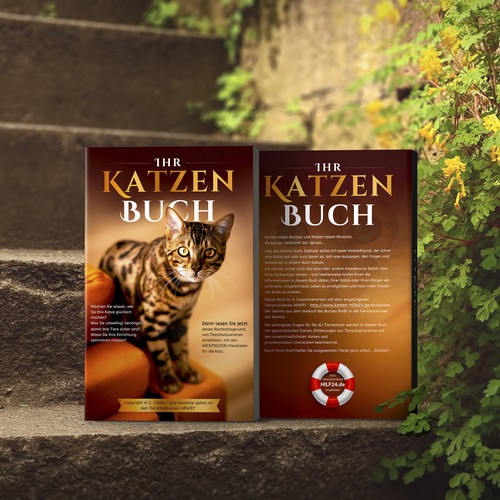 Cat book cover with the title 'Ihr Katzen Buch'
