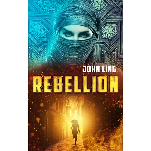 Orange book cover with the title 'Rebellion.'