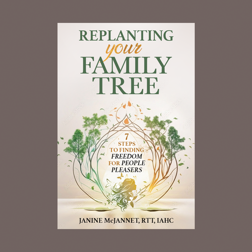 Family tree design with the title 'Replanting Your Family Tree'