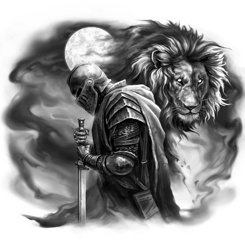 Knight design with the title 'caballero'