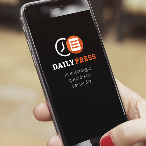 Journalism logo with the title 'Progetto di logotipo per agenzia di giornalismo'