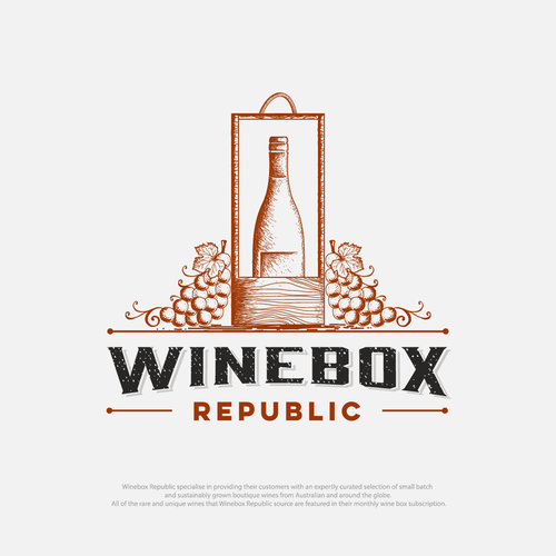 Vintage modern logo with the title 'logo for new wine bussines company'