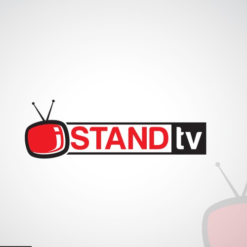 Antenna logo with the title 'Create a winning design for new internet TV channel iSTANDtv!'