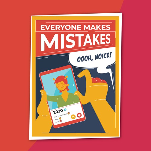 Thinking design with the title 'Motivational Poster Illustration'