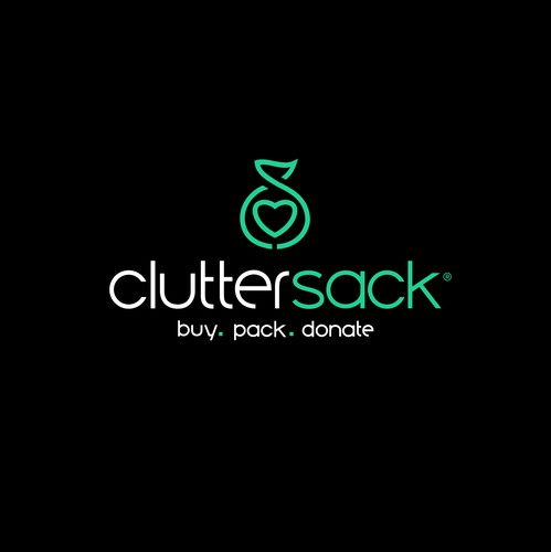 Bag logo with the title 'Custom Modern Logo for Retail Product - Donation Bag '