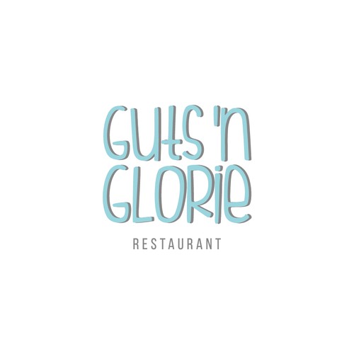Casual logo with the title 'Guts 'n Glorie'