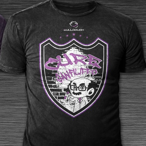 Nonprofit t-shirt with the title 'T-shirt Design Concept for Charity'