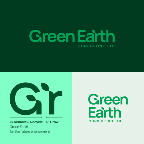 Positive logo with the title 'Green Earth'