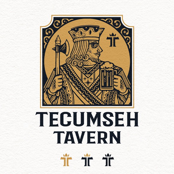 Sports bar design with the title 'Tecumseh Tavern'