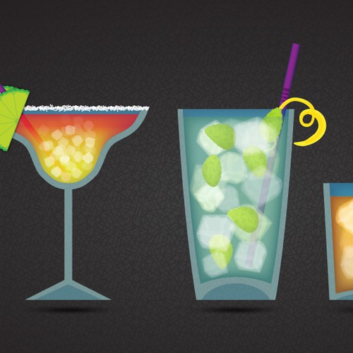 Martini design with the title 'What Cocktail Can I Make (.com) - Illustration'