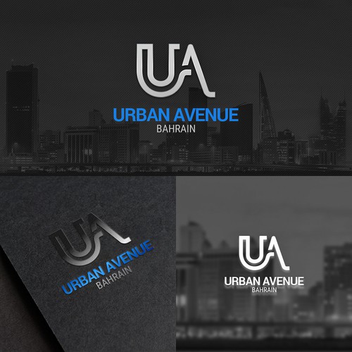 Skyline design with the title 'logo for urban company in Bahrian'