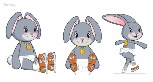 Doll design with the title 'Plushie Toys Design'