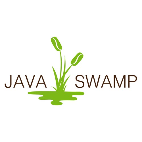 Java logo with the title 'Logo concept for Coffee blog'