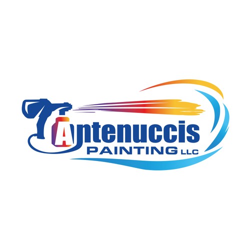 Painter logo with the title 'Modern logo for painting company.'