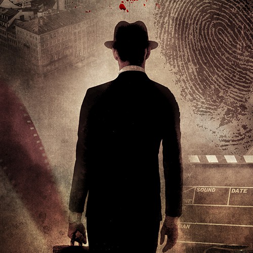 Classic book cover with the title 'Buchcover für Kriminalroman (E-Book)'