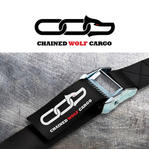 Motorsport logo with the title 'Chained Wolf Cargo'