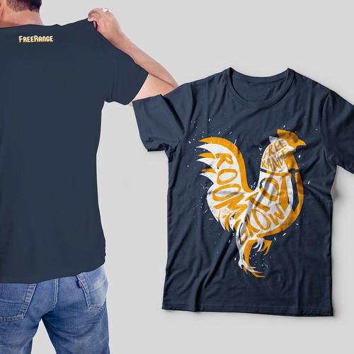 Lettering t-shirt with the title 'T-Shirt design'