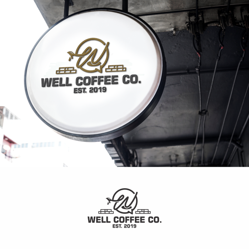 Artwork logo with the title 'Design Craft Coffee Shop Logo'