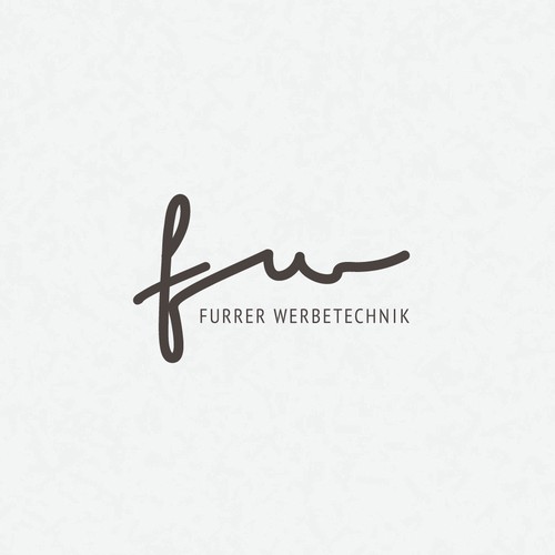 Ad logo with the title 'Handwritten style logo for an advertising artist'