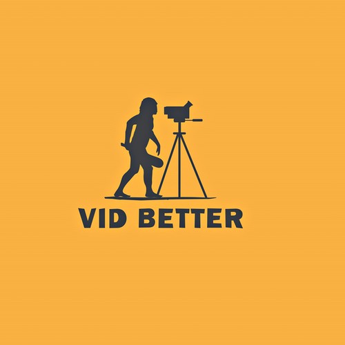 Quirky logo with the title ' Quirky logo concept for video content training for non professionals '