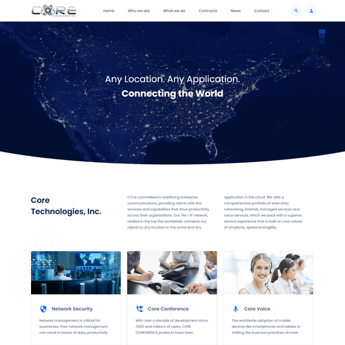 Security website with the title 'IT security website'